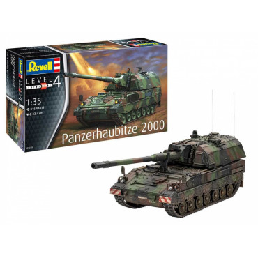 KIT PARA MONTAR REVELL TANQUE DE GUERRA PANZERHAUBITZE 2000 1/35 316 PEÇAS REV 03279